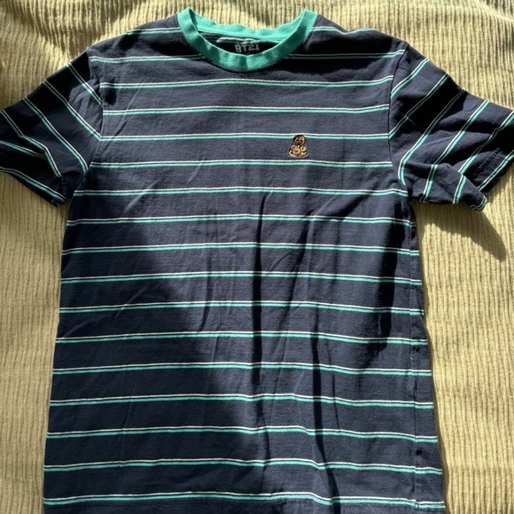 BT21 BTS Shooky Stripe Short Sleeve T-Shirt - Picture 2 of 3